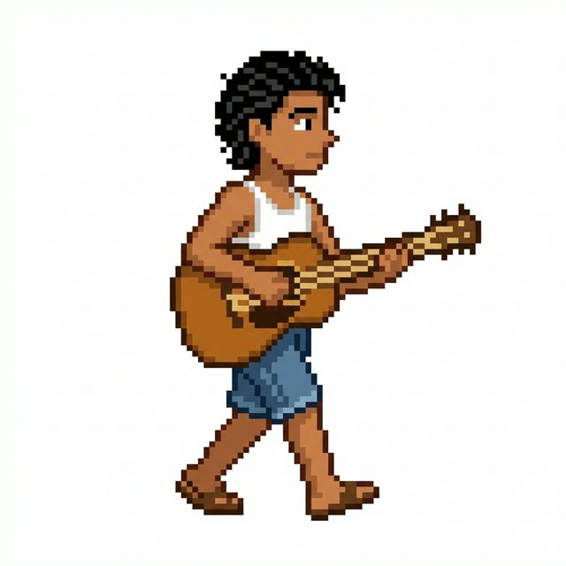 Hispanic Acoustic Guitarist